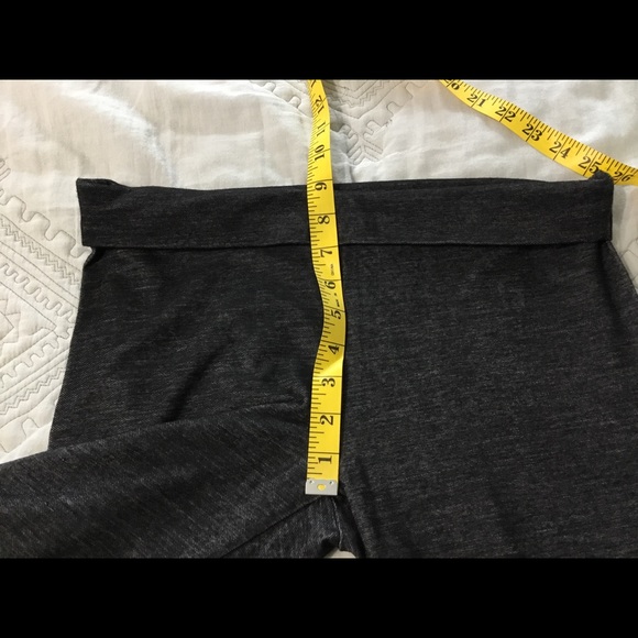 Contrast Embellished Dark Gray Leggings M - Picture 7 of 12